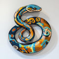 Colorful Snake Metal Wall Art – 2D UV Printed Aluminum Reptile Decor