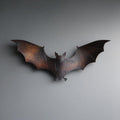 Gothic Bat Metal Wall Art – 2D UV Printed Aluminum Halloween Decor