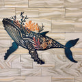 Humpback Whale Metal Wall Art – 2D UV Printed Aluminum Coastal Decor