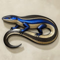 Blue Skink Metal Wall Art – 2D UV Printed Aluminum Reptile Decor