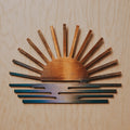 Rustic Sunset Metal Wall Art – 2D UV Printed Aluminum Patio Decor