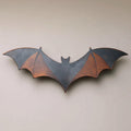 Two Tone Bat Metal Wall Art – 2D UV Printed Aluminum Halloween Decor