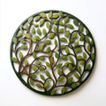 Oval Leaf Tree Metal Wall Art – 2D UV Printed Aluminum Botanical Nature Decor