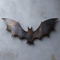 Weathered Bat Metal Wall Art – 2D UV Printed Aluminum Halloween Decor
