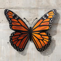 Monarch Butterfly Metal Wall Art – 2D UV Printed Aluminum Orange Black Garden Decor