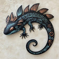 Decorative Gecko Metal Wall Art – 2D UV Printed Aluminum Reptile Decor