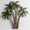 Tropical Palm Tree Metal Wall Art – 2D UV Printed Aluminum Coastal Decor