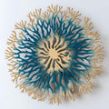 Blue Coral Reef Metal Wall Art ? 2D UV Printed Aluminum Coastal Decor